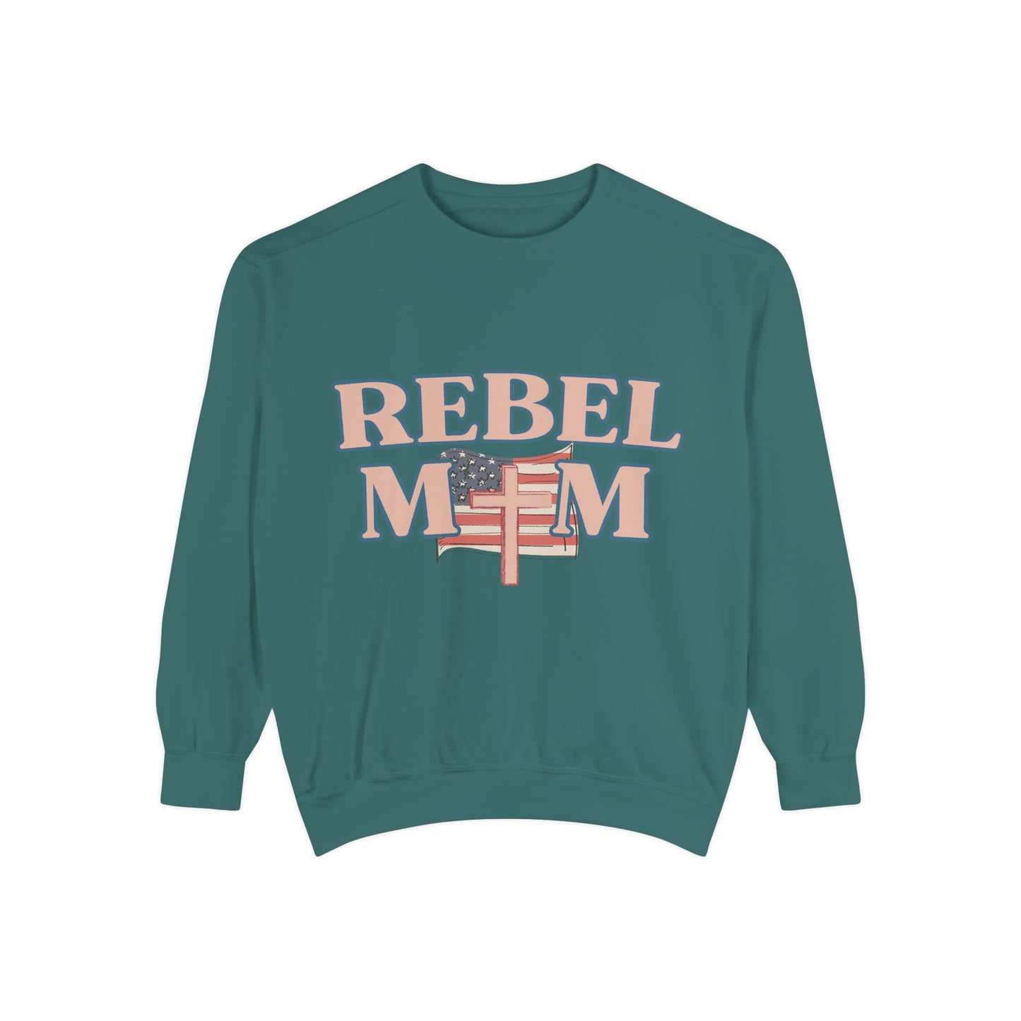 Rebel Mom Flag Sweatshirt