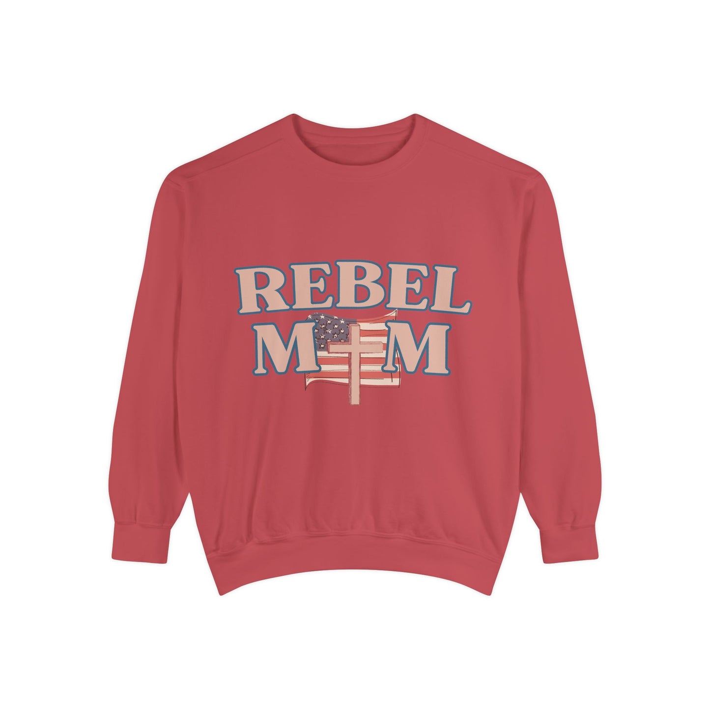 Rebel Mom Flag Sweatshirt