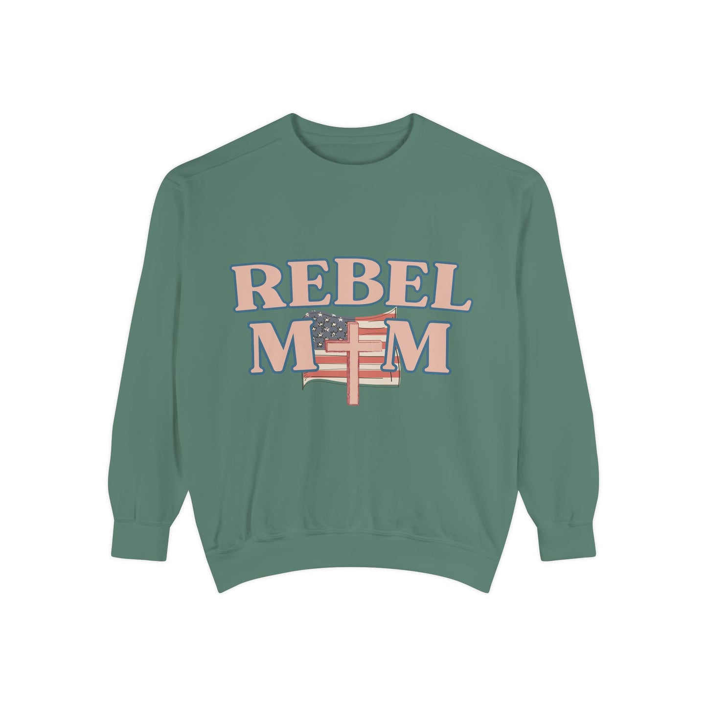 Rebel Mom Flag Sweatshirt