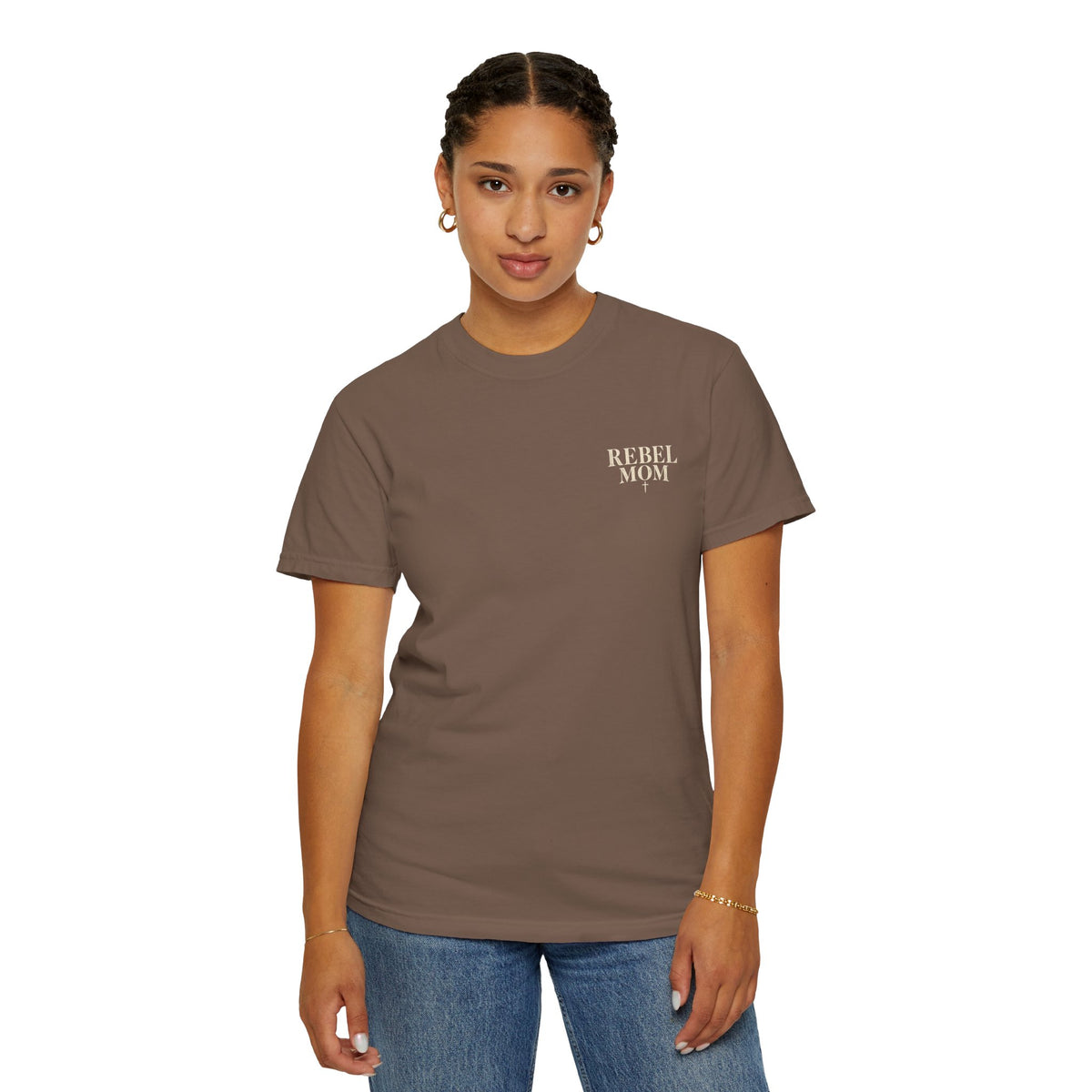 Rebel Mom T-Shirt — Garment-Dyed Casual Tee for Bold Moms