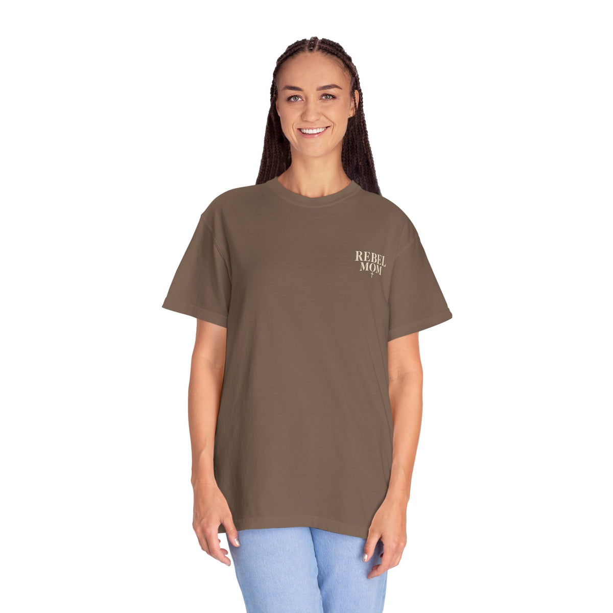 Rebel Mom T-Shirt — Garment-Dyed Casual Tee for Bold Moms