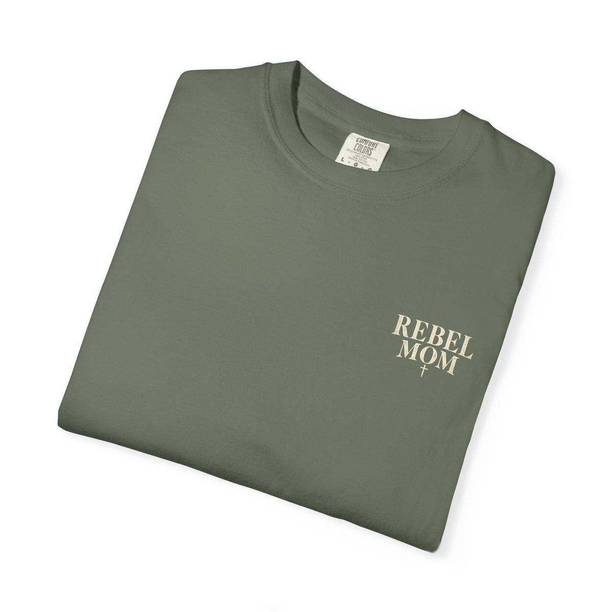 Rebel Mom T-Shirt — Garment-Dyed Casual Tee for Bold Moms
