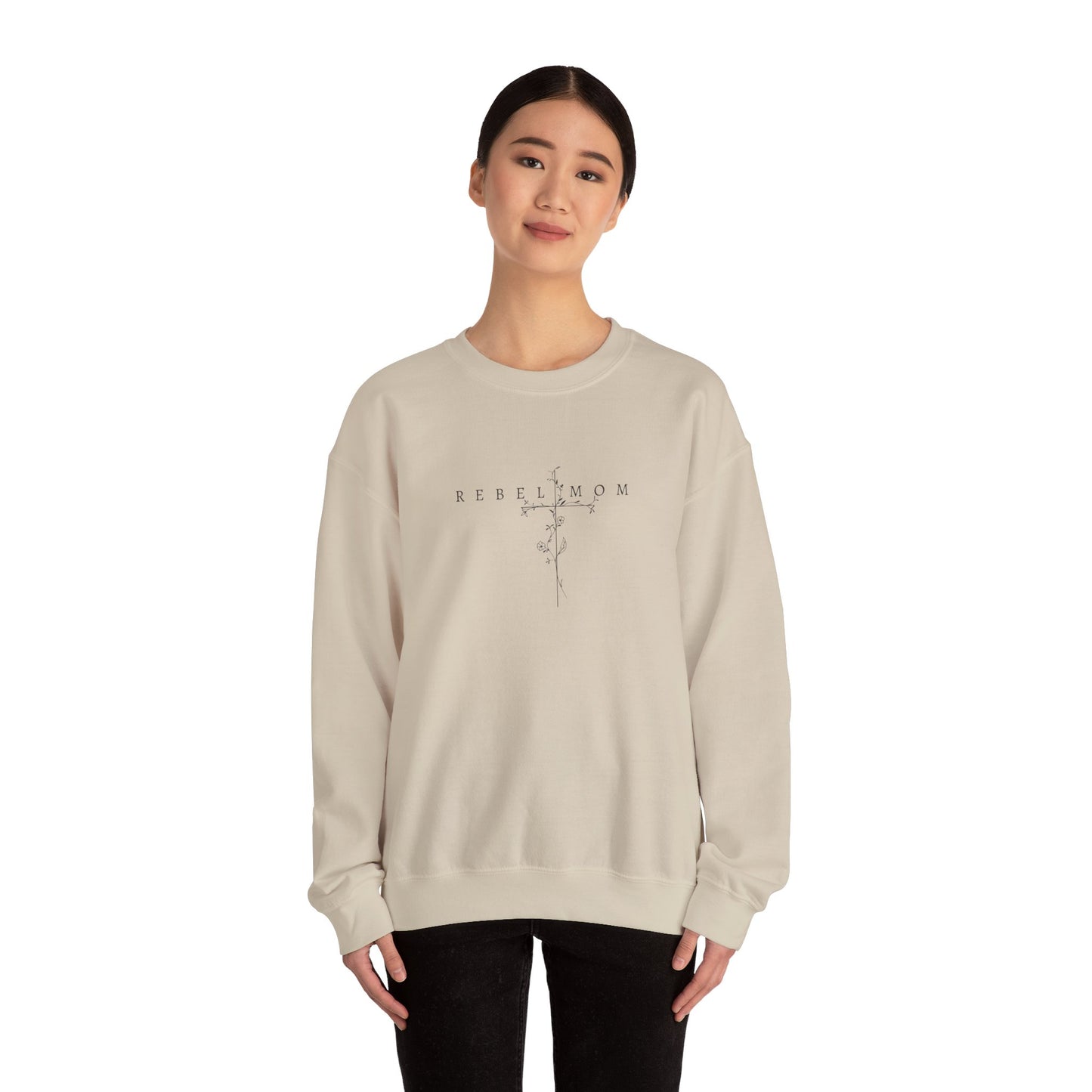 Rebel mom Crewneck Sweatshirt