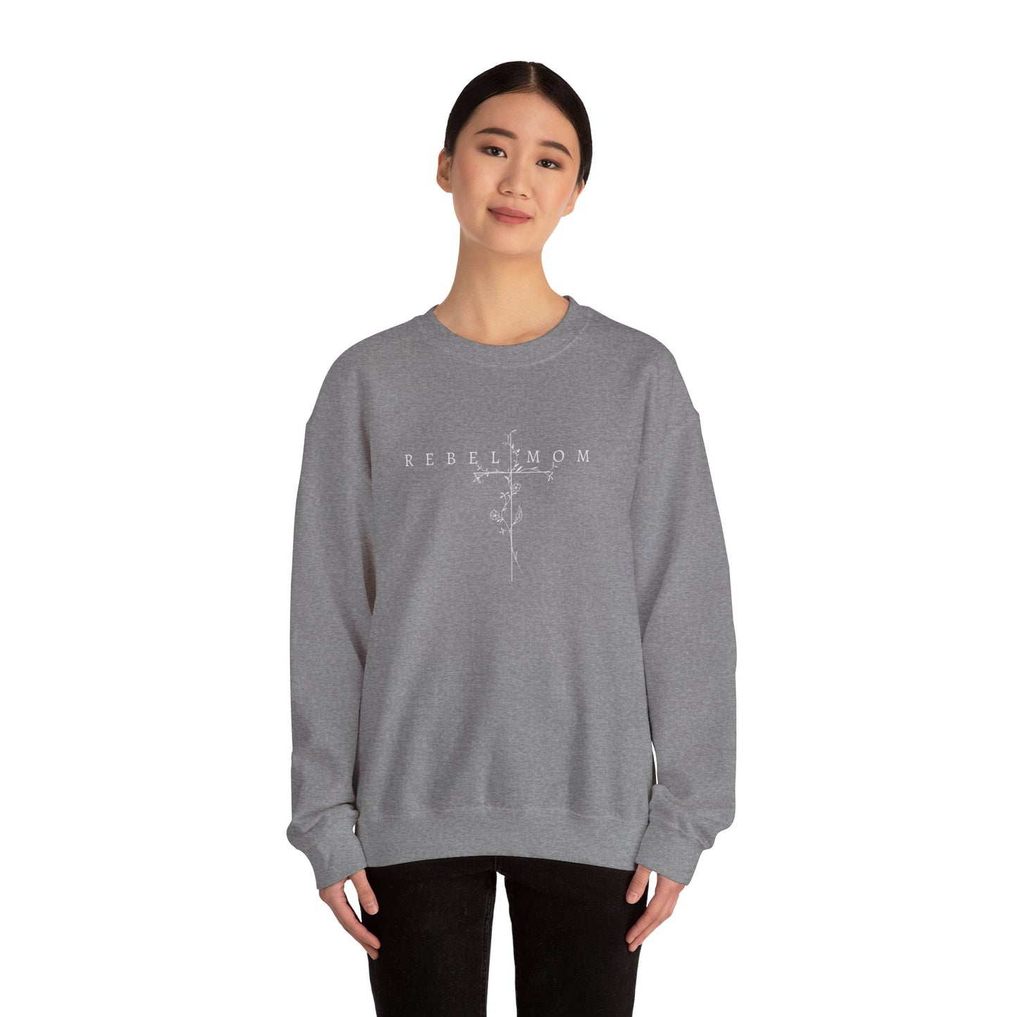 Rebel mom Crewneck Sweatshirt