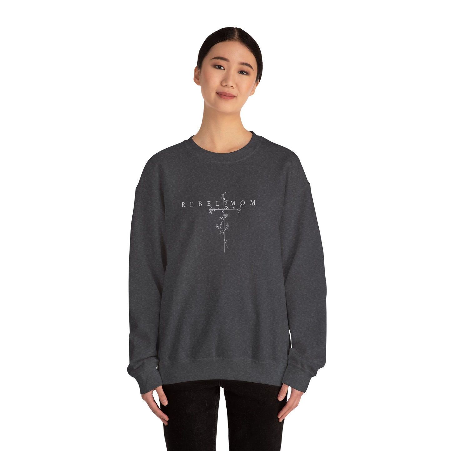 Rebel mom Crewneck Sweatshirt