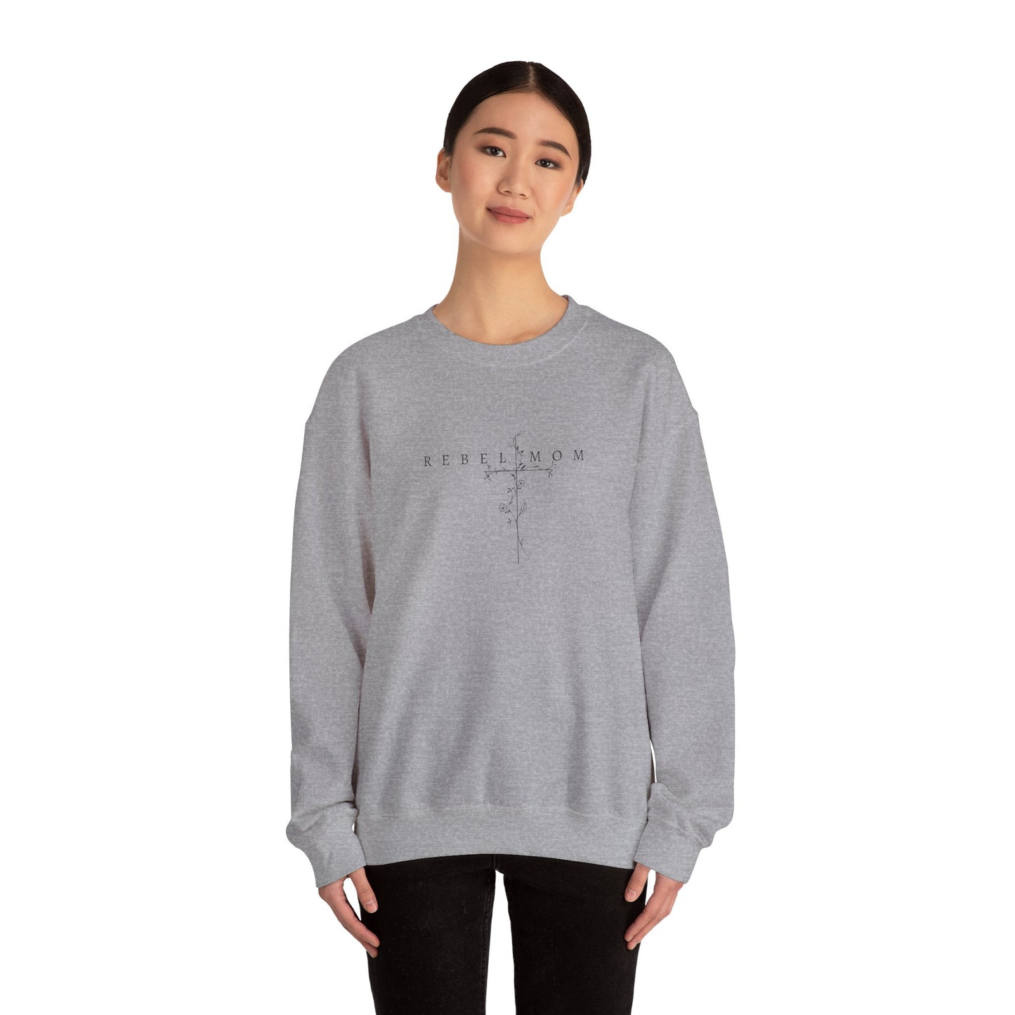 Rebel mom Crewneck Sweatshirt