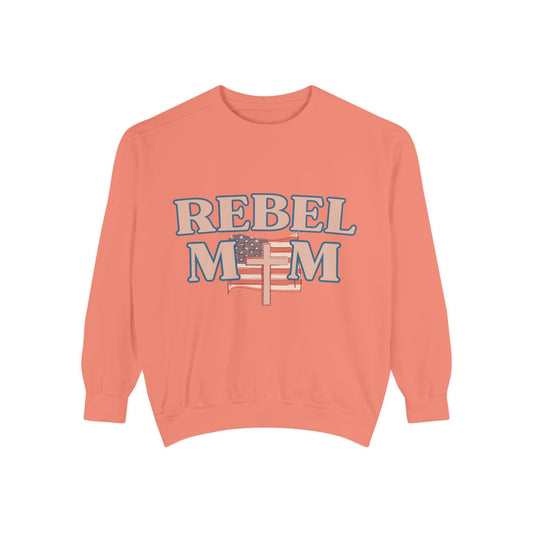 Rebel Mom Flag Sweatshirt